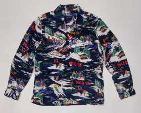 Nwt Polo Ralph Lauren Allover Ski Print Classic Fit L/S Button Up