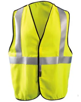 OccuNomix Men's FR Hi-Vis 5-Point Breakaway Zip-Front Hooded Work Vest