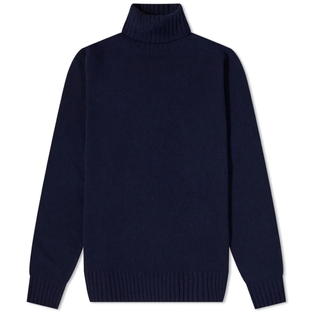 Officine Générale Seamless Turtleneck KnitNavy