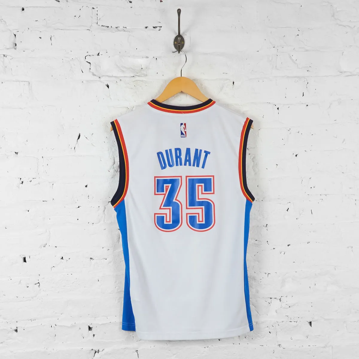 Oklahoma City Thunder Durant Basketball Vest Jersey - White - S