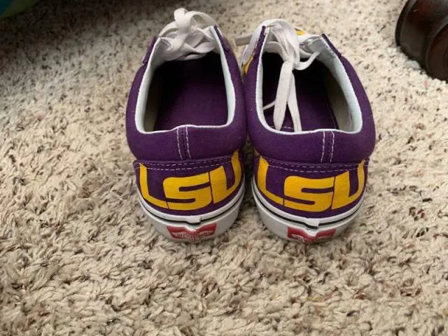 Old skool vans lsu custom