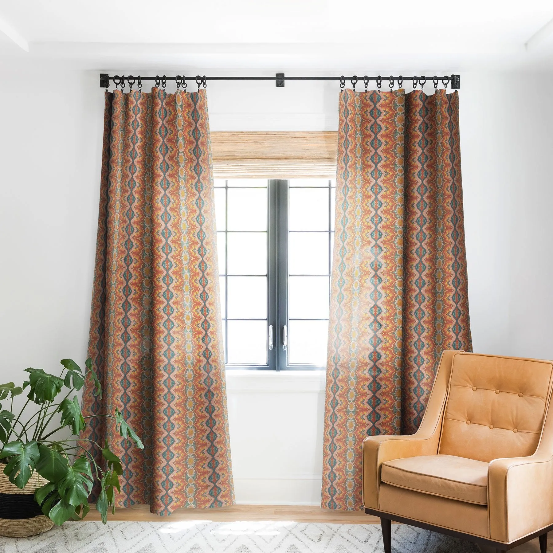 Ole Boho Daisies Blackout Window Curtains (DS)