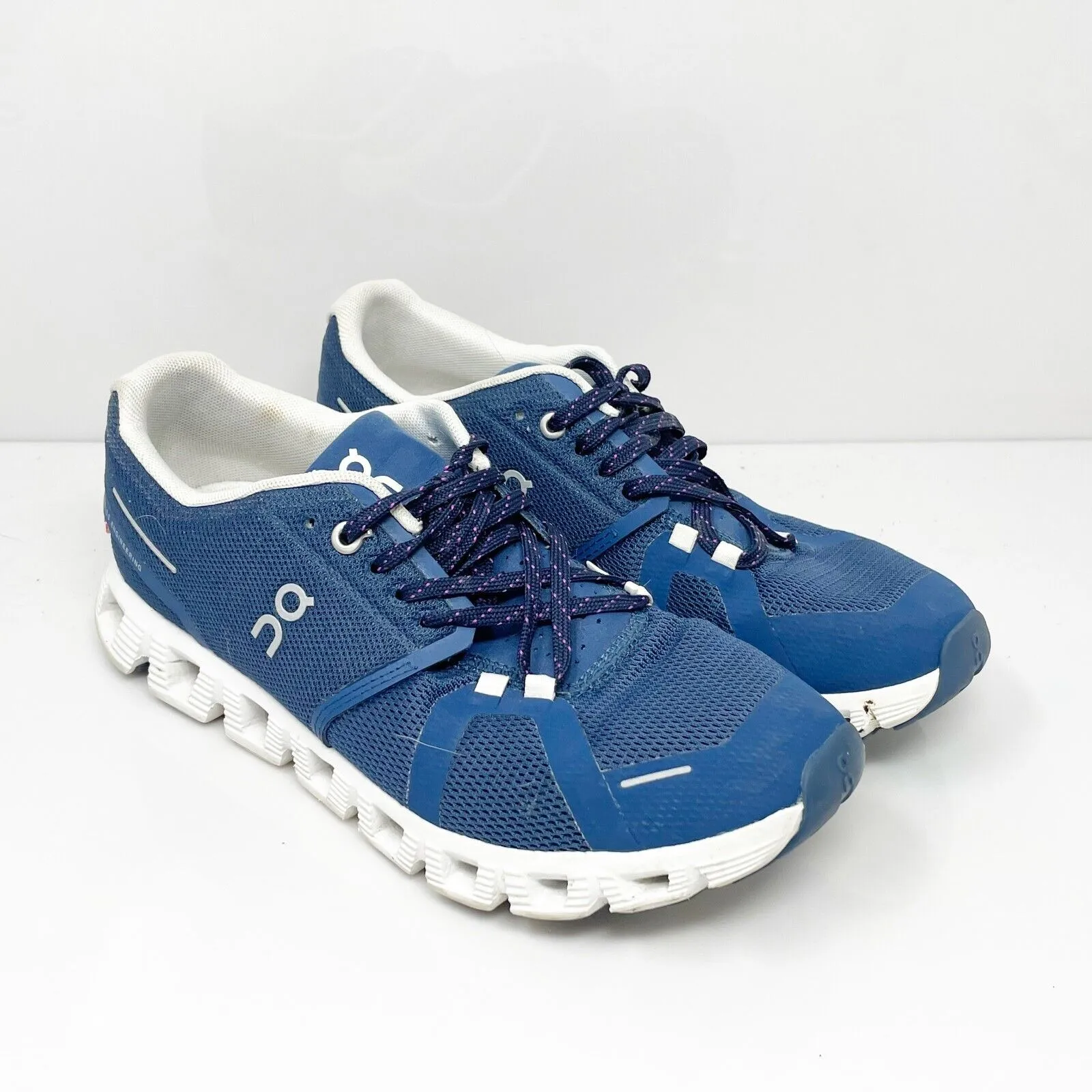 On Womens Cloud 5 Blue Running Shoes Sneakers Size 8.5