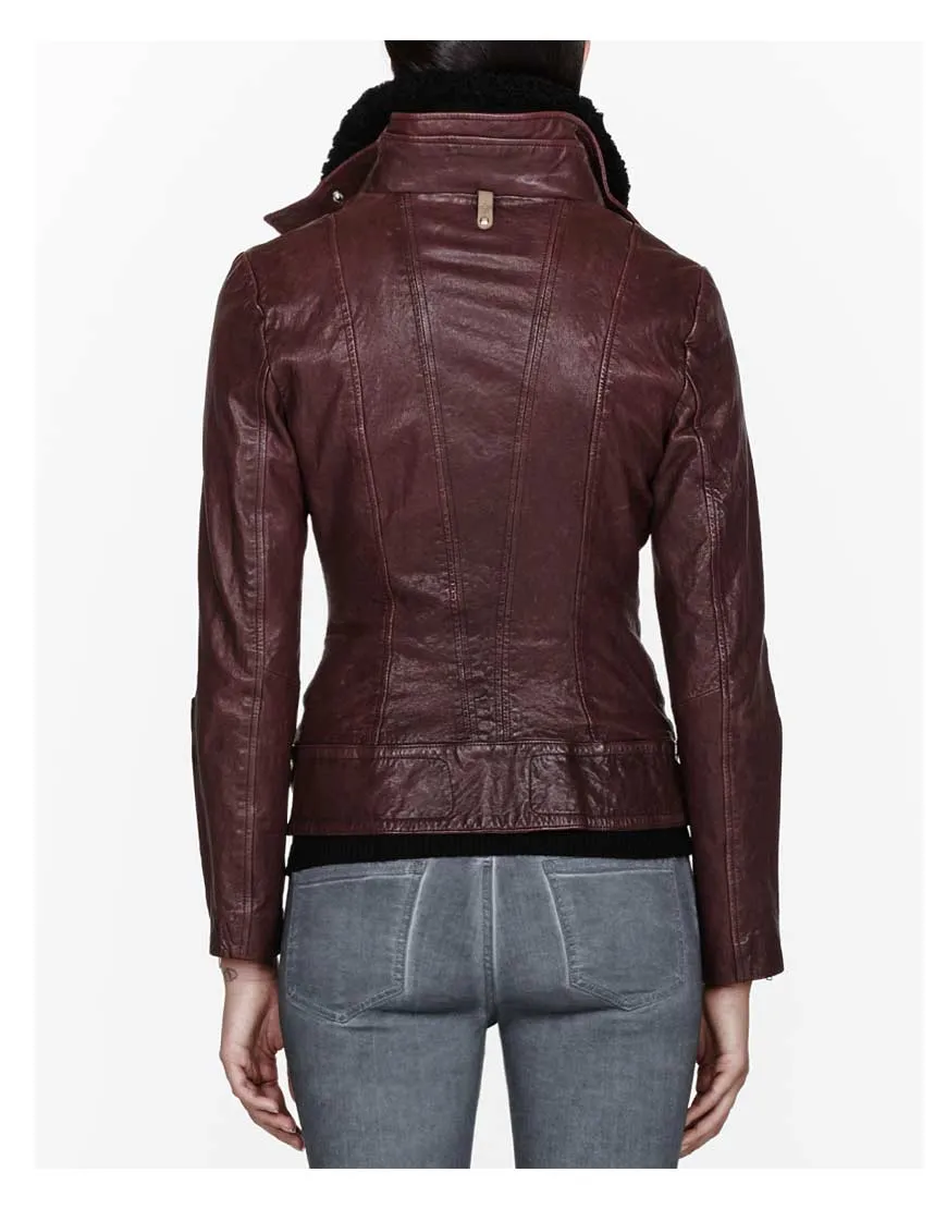 Once Upon a Time Season 4 Emma Swan Leather Jacket - UJackets