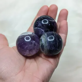 One Royal Deep Purple Flourite Sphere