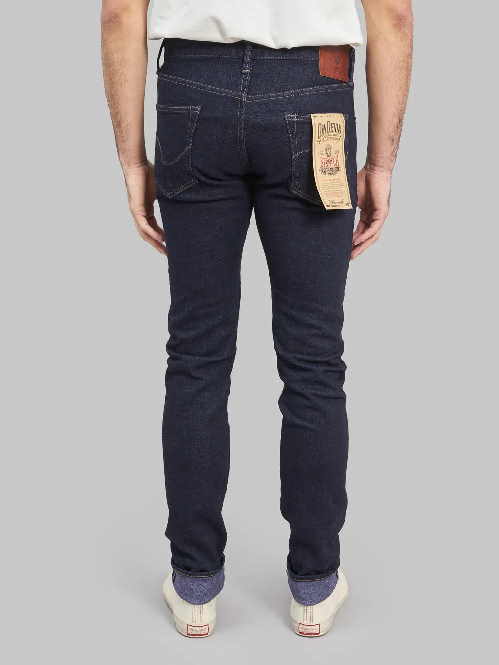 ONI Denim 122S-VIOLET Violet Weft 15oz Stretch Relax Tapered Jeans