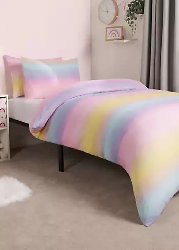 Online Home Shop Kids Rainbow Ombre Duvet Cover Set | Kaleidoscope