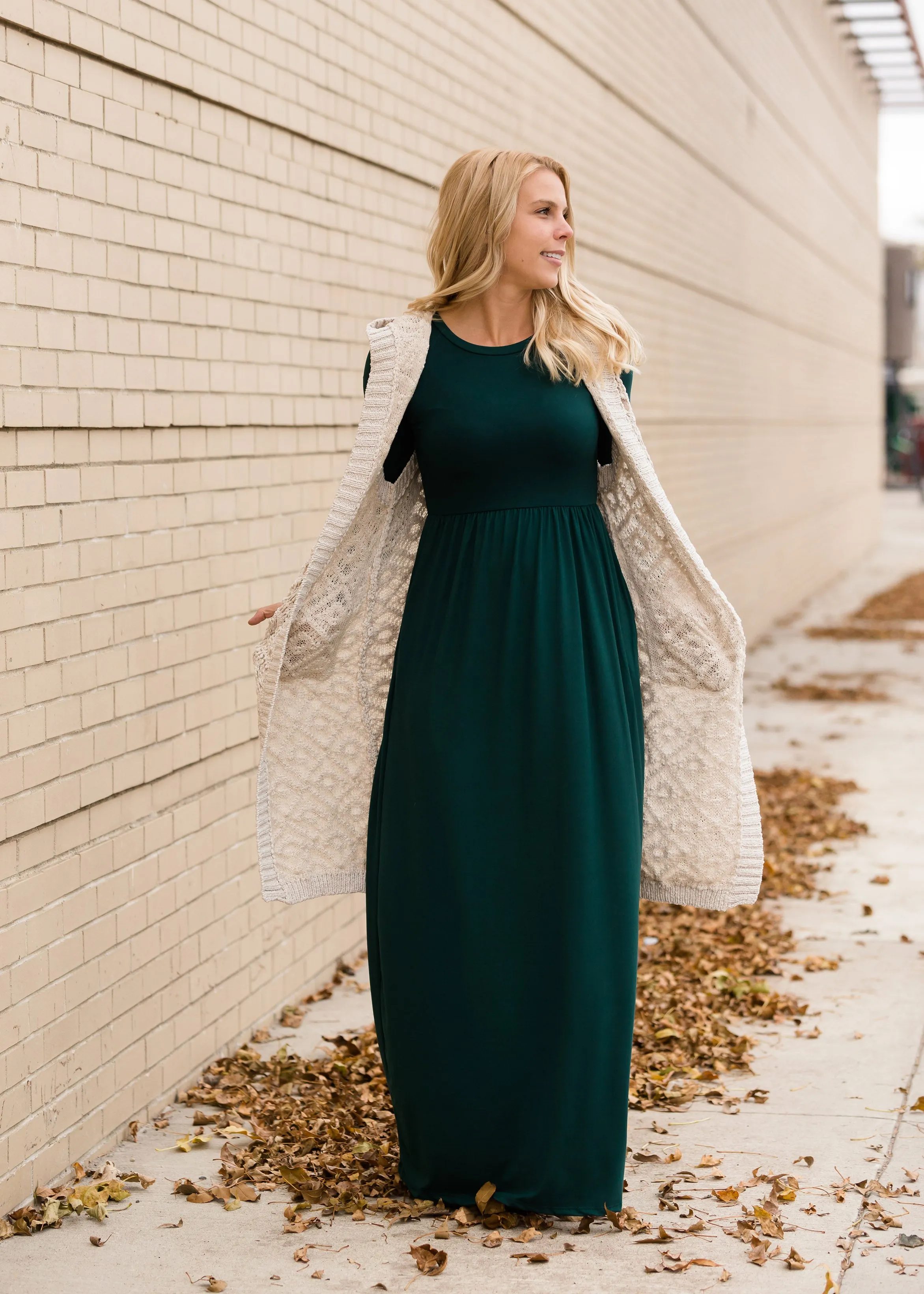 Open Knit Hooded Vest - FINAL SALE