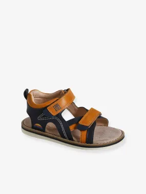 Open Sandals for Children, Designed for Autonomy - navy blue