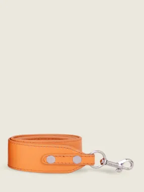 Orange Leather Removable Bag Strap - LaBandoulière Pastel Apricot | PAUL MARIUS