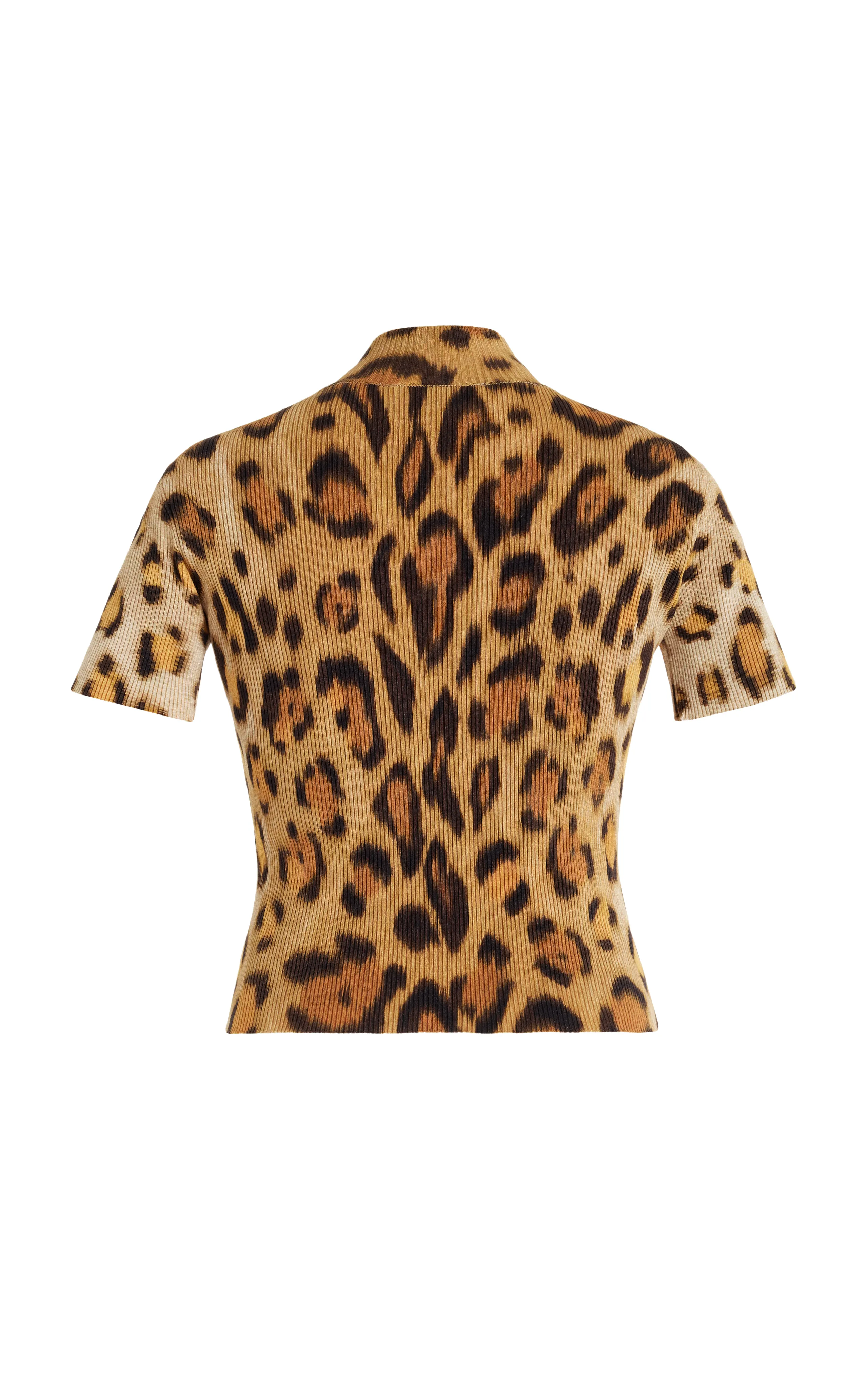 Oscar de la Renta Jaguar Knit Silk-Blend Pullover