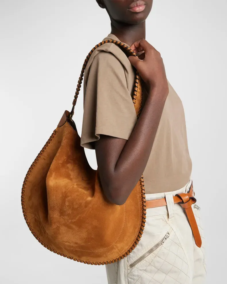 Oskan Hobo Soft Shoulder Bag | Cognac