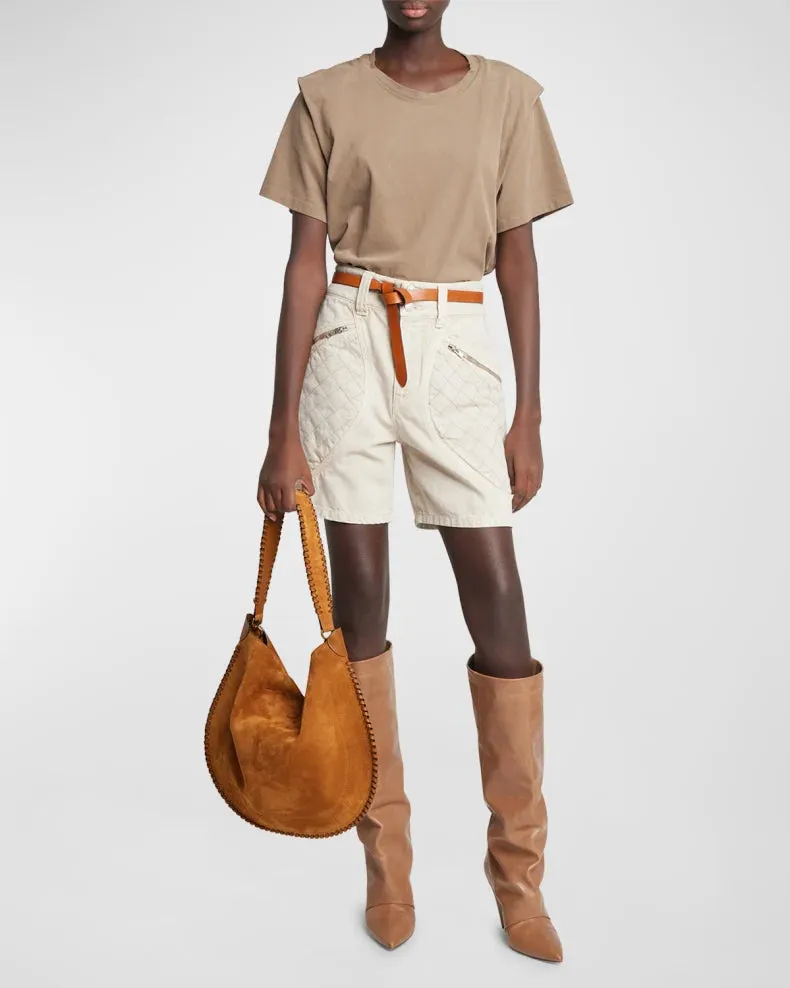 Oskan Hobo Soft Shoulder Bag | Cognac