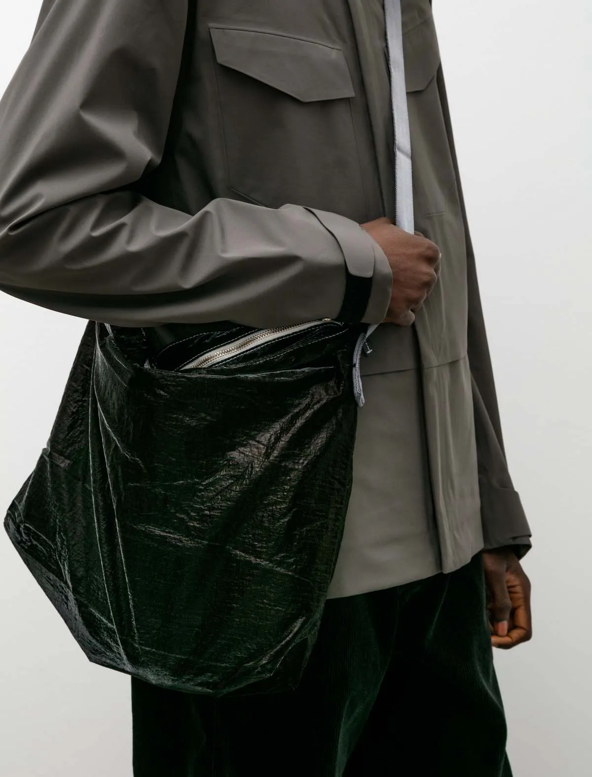 Overdyed Cross Body Bag - Black