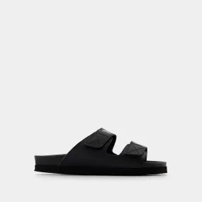 Palm Angels  Sandals - Palm Angels - Black/White - Leather