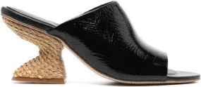 Paloma Barceló 80mm open-toe sandals Black