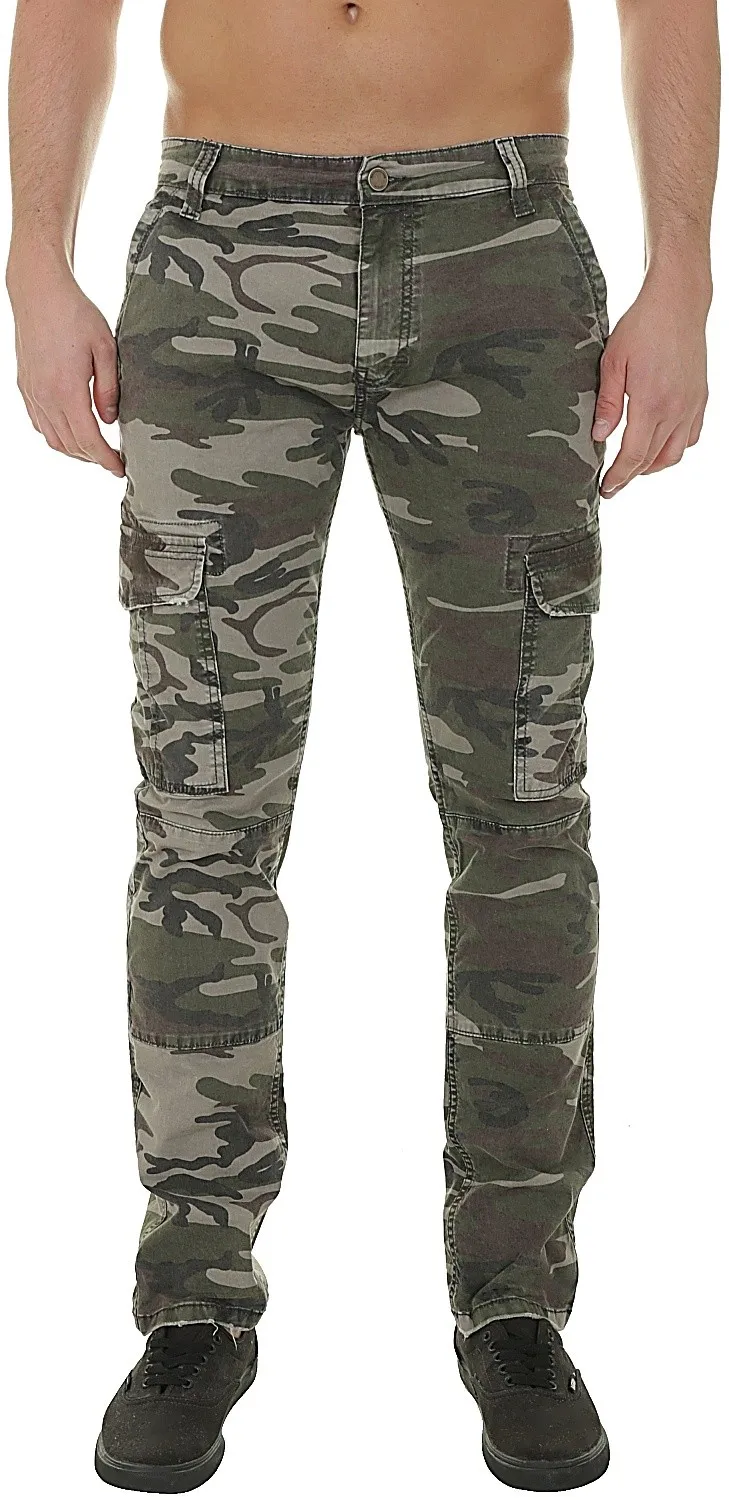 pants Mavi Yves Cargo - Camouflage Denim