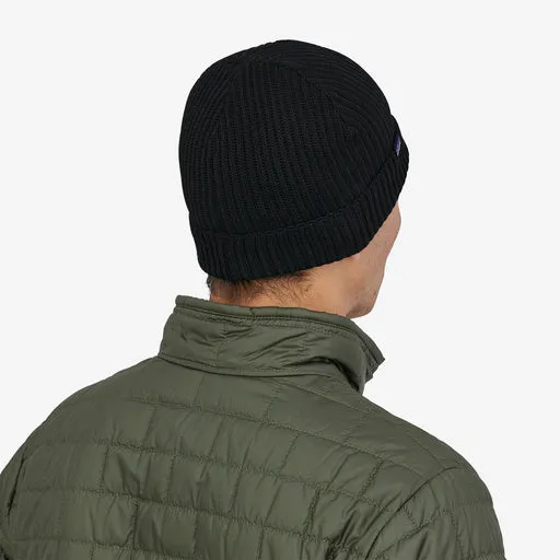 PATAGONIA FISHERMANS ROLLED BEANIE - BLACK