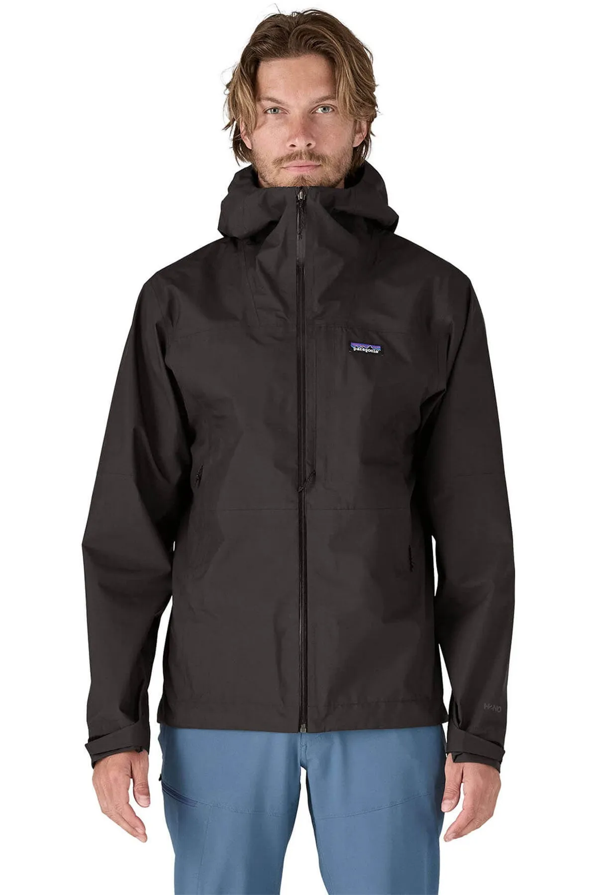 Patagonia Mens Boulder Fork Custom Rain Jackets, Black