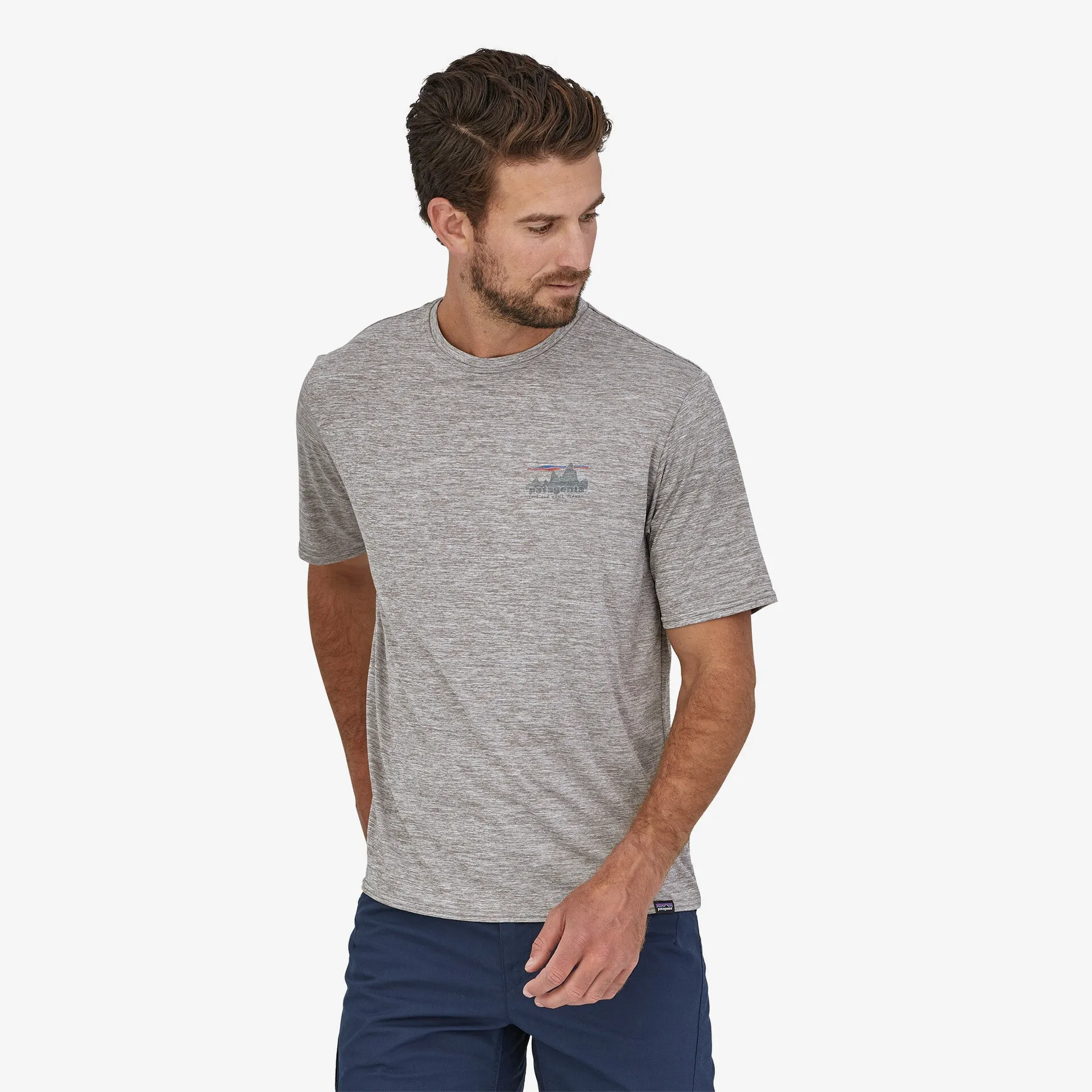 Patagonia Men's Capilene Cool Daily Graphic Tee '73 Skyline / Feather Grey