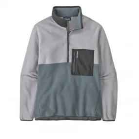 Patagonia Microdini 1/2 Zip Fleece Pullover (Nouveau Green w/Salt Grey)