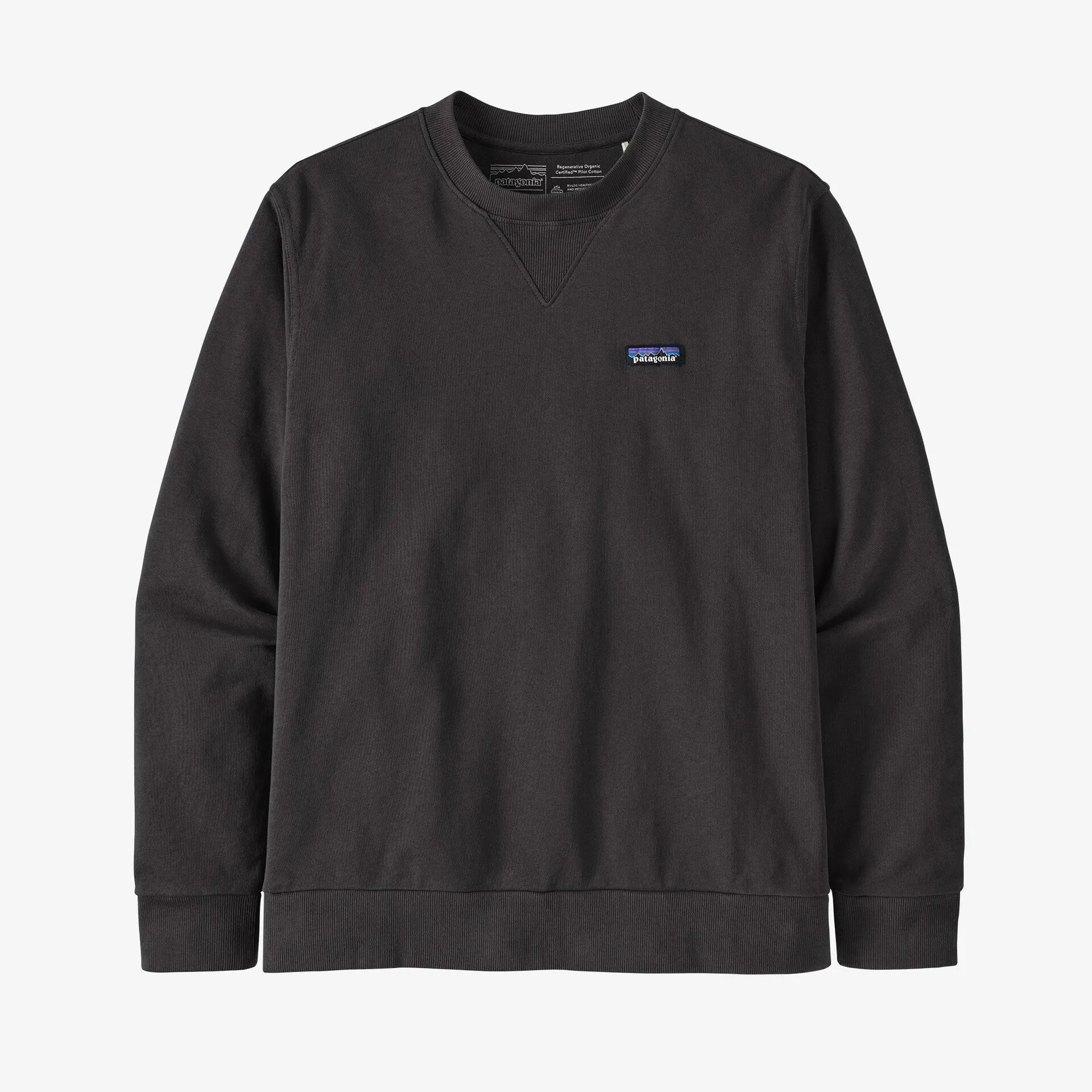 Patagonia Regenerative Organic Certified Cotton Crewneck Sweatshirt - Ink Black