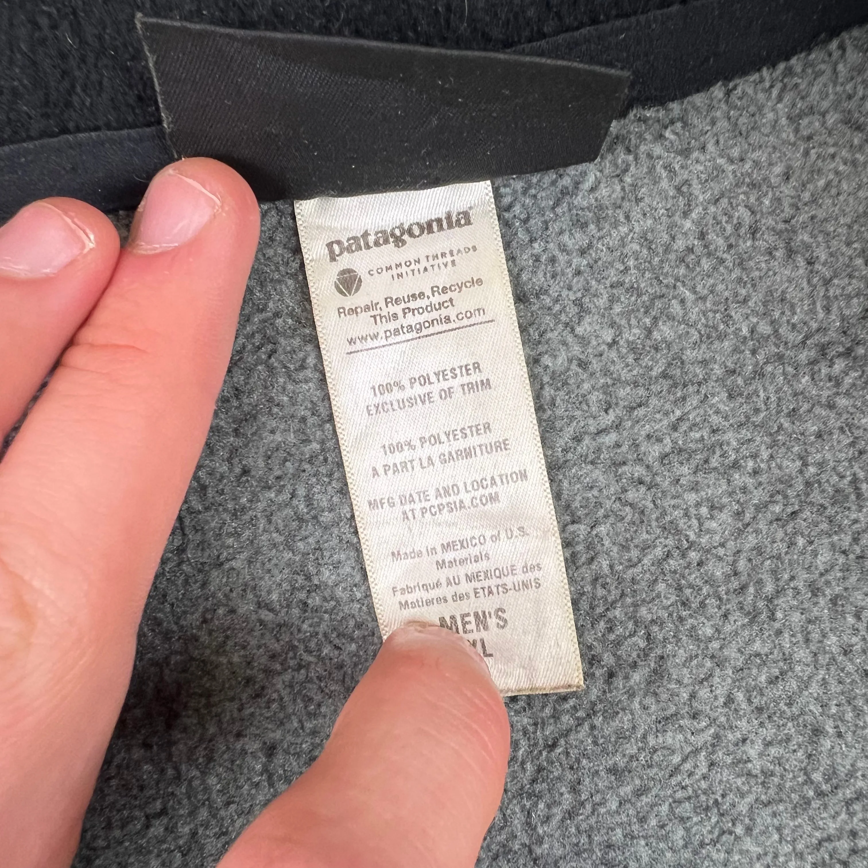 Patagonia Synchilla Fleece Gilet Vest Grey