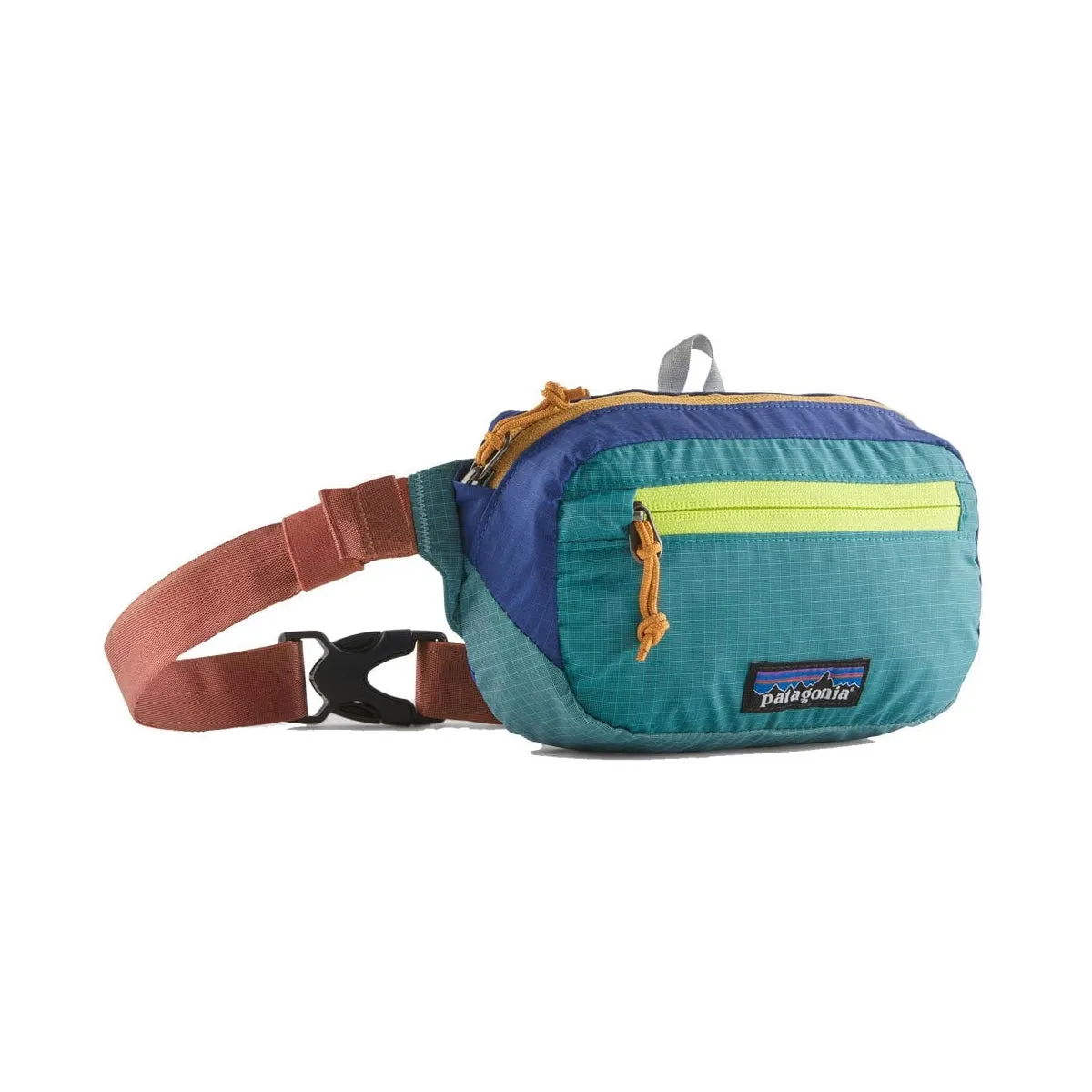 Patagonia Ultralight Black Hole Mini Hip Pack 1L Patchwork / Subtidal Blue