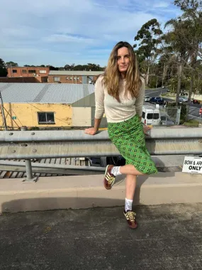PATTERN GREEN SKIRT - Green