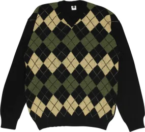 Patterned V-Neck Jumper | ThriftTale