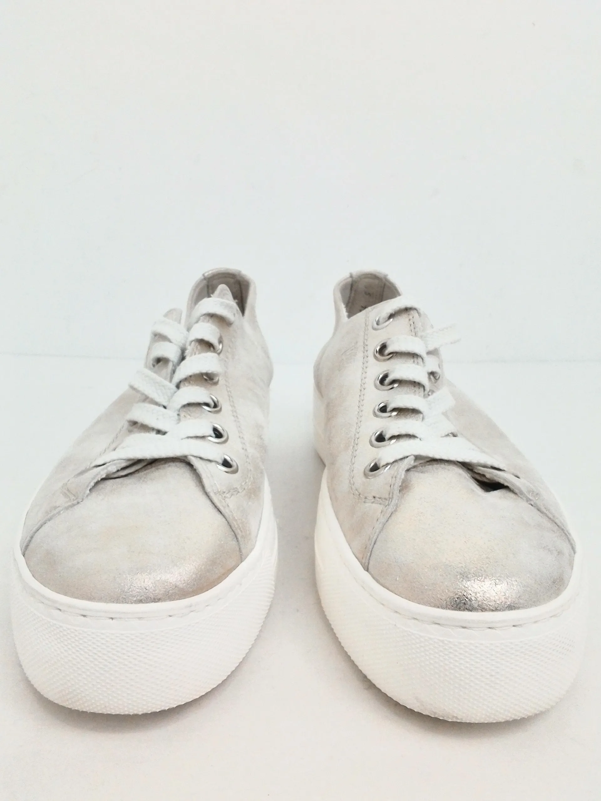 Paul Green Women's Pale Gold Platform Sneakers Size 5 (UK), 7.5 (US)