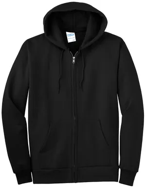PC90ZHT Port & Company® Tall Essential Fleece Full-Zip Hooded Sweatshirt.