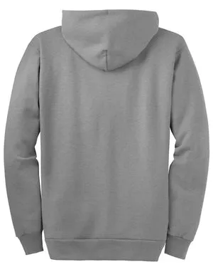 PC90ZHT Port & Company® Tall Essential Fleece Full-Zip Hooded Sweatshirt.