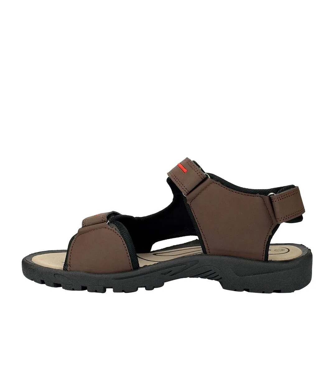 PDQ Mens Triple Touch Fastening Sports Sandals (Brown) - UTDF802