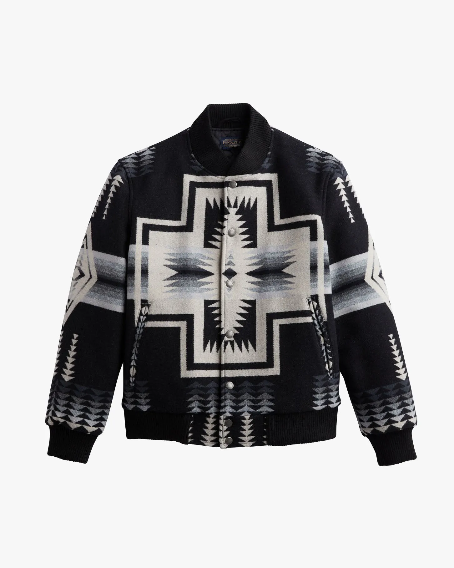 Pendleton Made In USA Quilted Gorge Snap Jacket - Harding Black