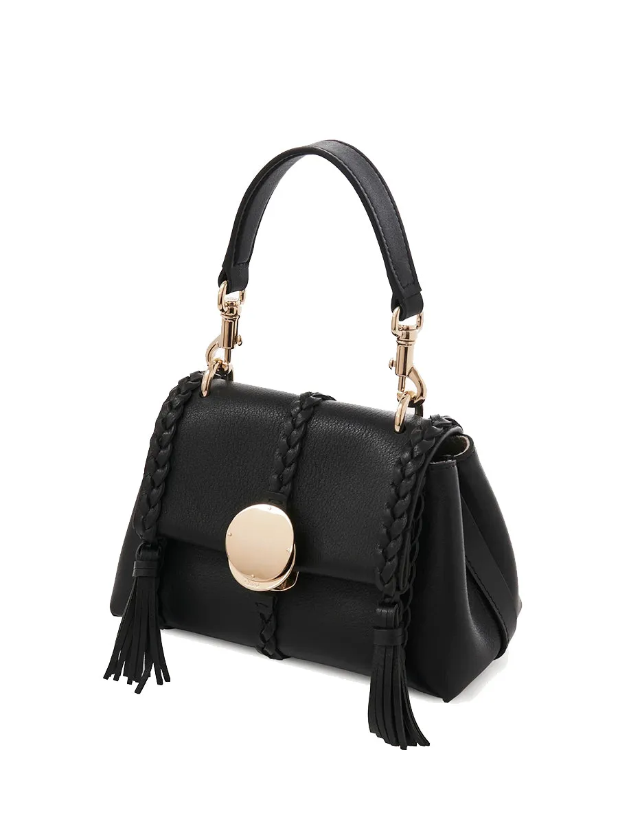 Penelope Mini Soft Shoulder Bag in Black