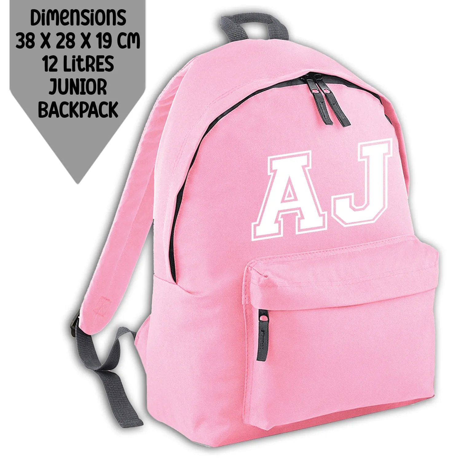 Personalised Backpack Kids School Bag Set Pink With Initials Lunch Bag Water Bottle Gym Bag Pencil Case Back To School