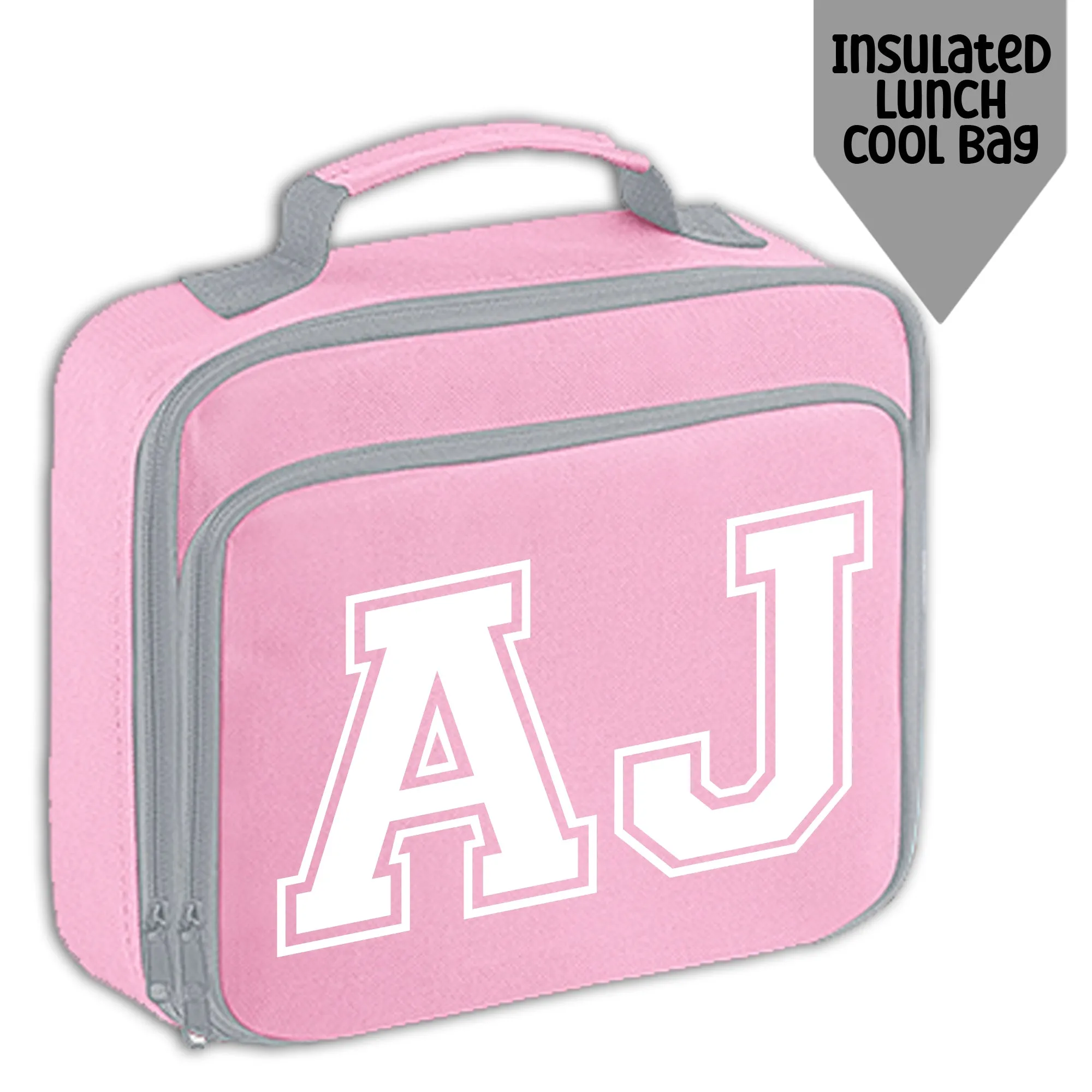 Personalised Backpack Kids School Bag Set Pink With Initials Lunch Bag Water Bottle Gym Bag Pencil Case Back To School