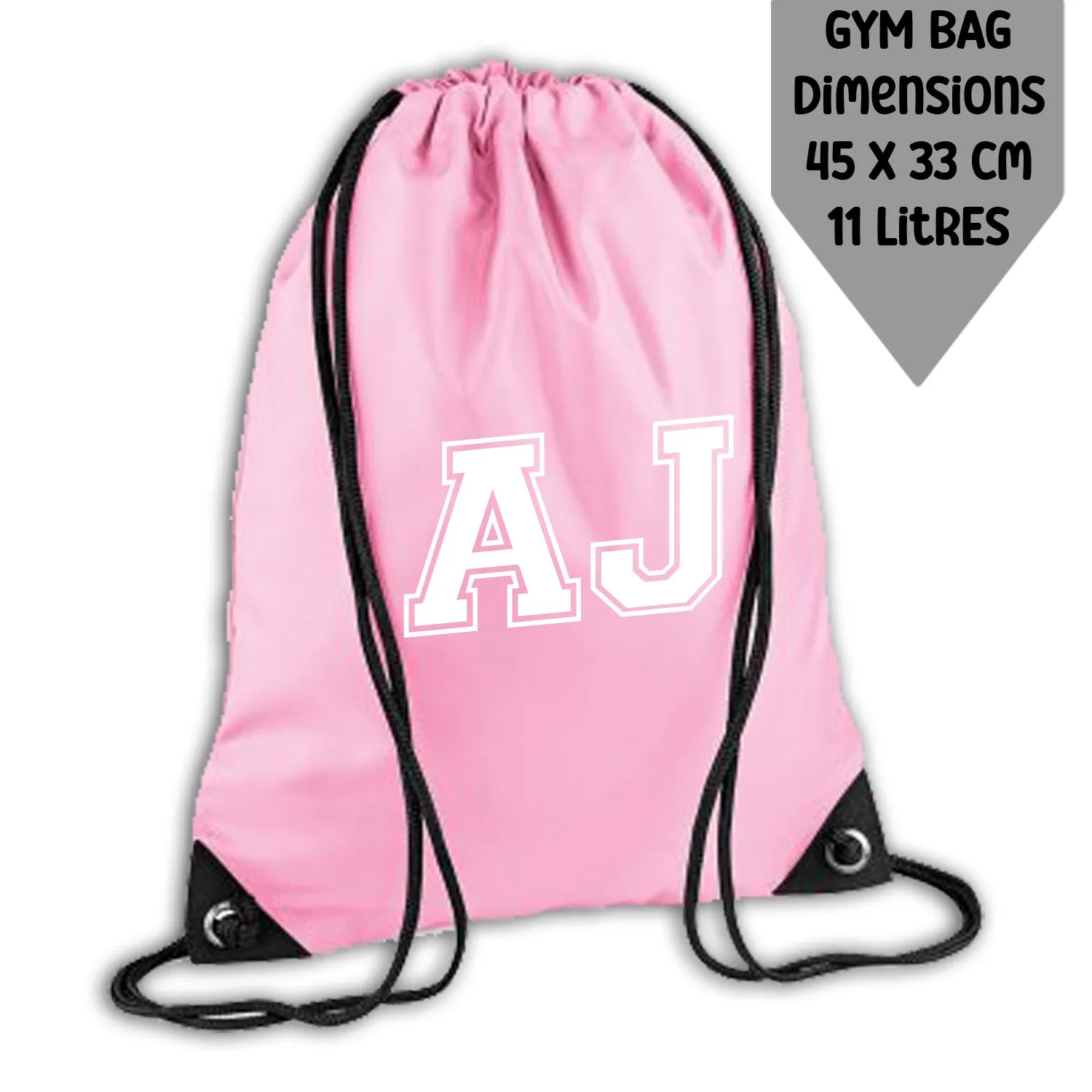 Personalised Backpack Kids School Bag Set Pink With Initials Lunch Bag Water Bottle Gym Bag Pencil Case Back To School