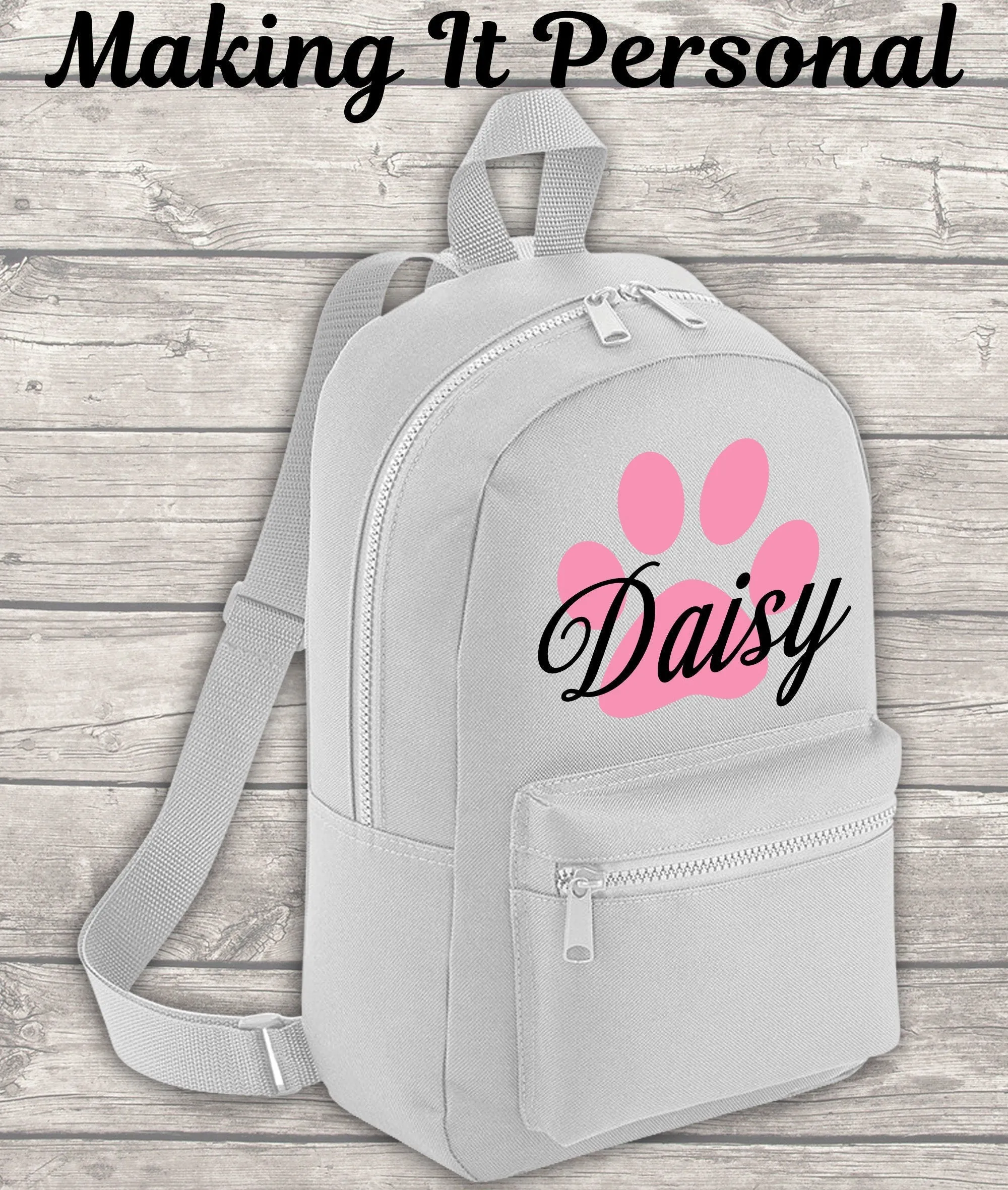 Personalised Mini Dog Backpack Puppy Backpack Doggy Day Care Bag Backpack Kids Backpack Child Backpack Toddler Puppy Dog