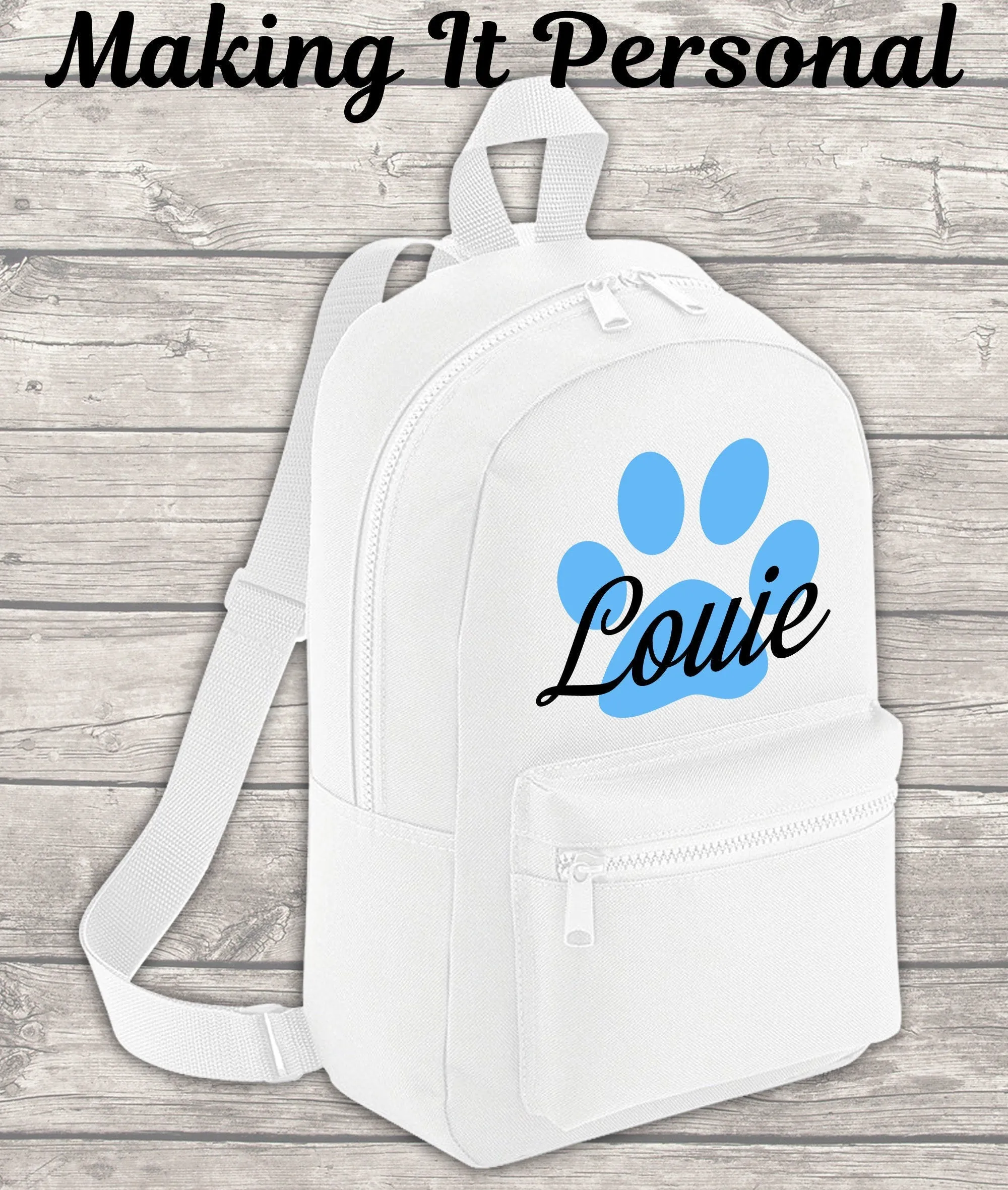 Personalised Mini Dog Backpack Puppy Backpack Doggy Day Care Bag Backpack Kids Backpack Child Backpack Toddler Puppy Dog