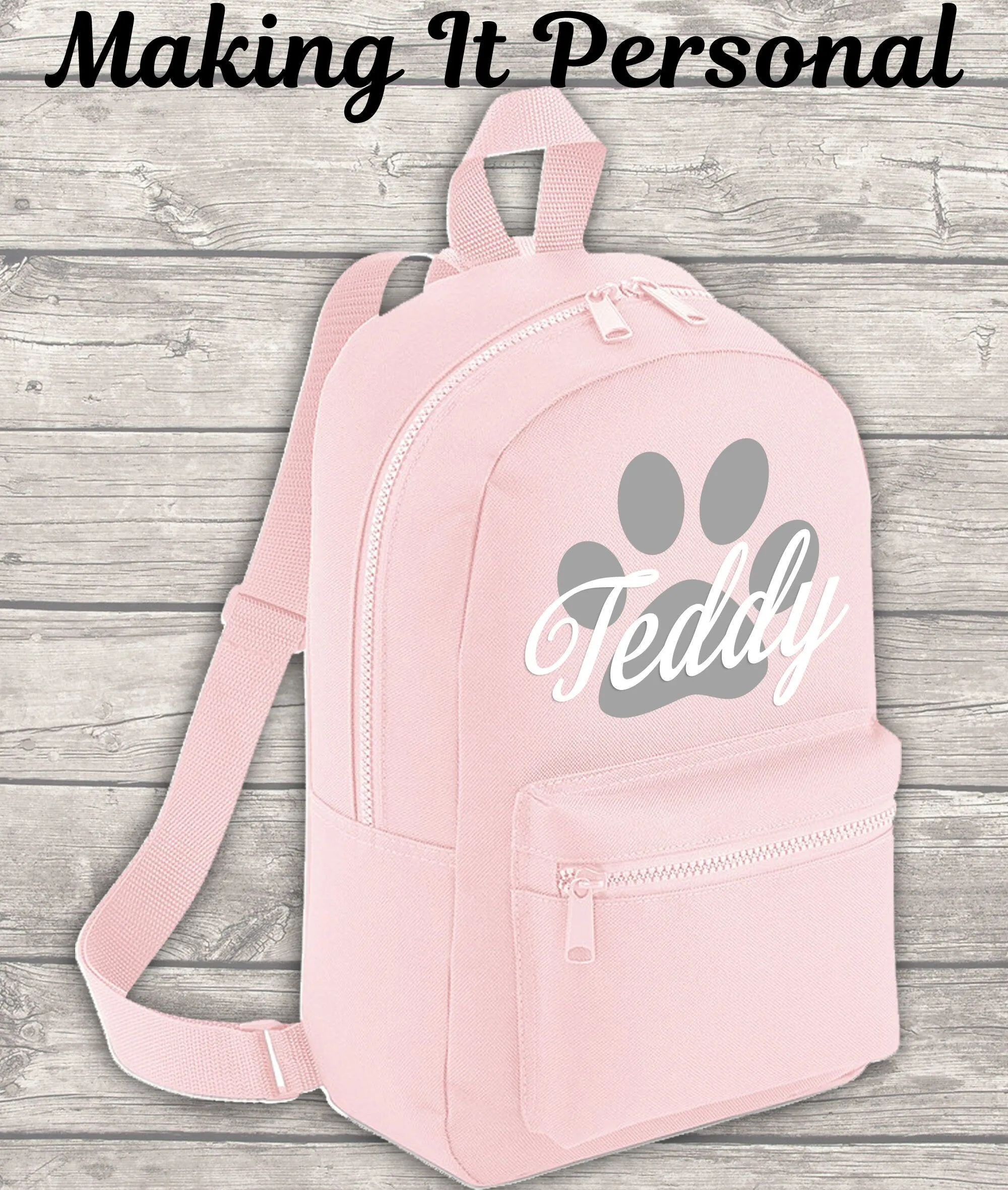 Personalised Mini Dog Backpack Puppy Backpack Doggy Day Care Bag Backpack Kids Backpack Child Backpack Toddler Puppy Dog