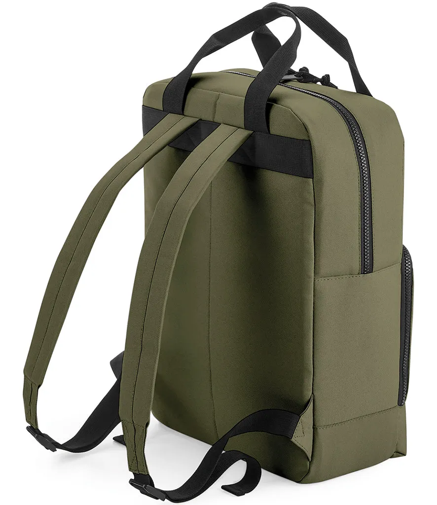 Personalised Recycled Cooler Backpack Military Green, Mustard, Pure Grey or Black