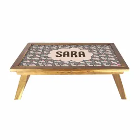Personalized Folding breakfast table - Cats Grey