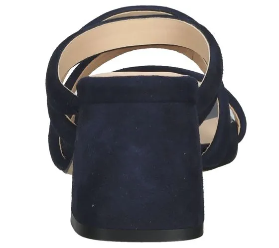 PETER KAISER sandalias de mujer mules de piel auténtica en ante zapatos de verano 08163-104 azul