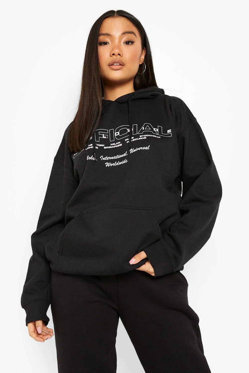 Petite Official Printed Hoodie