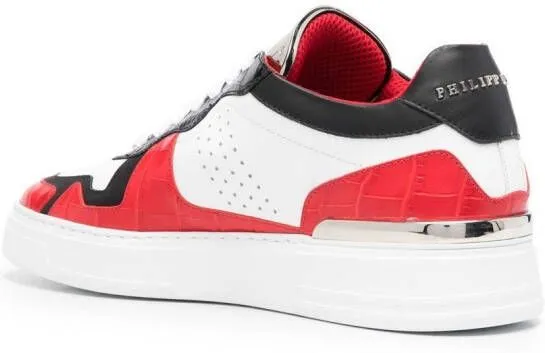 Philipp Plein colour-block low-top sneakers Red