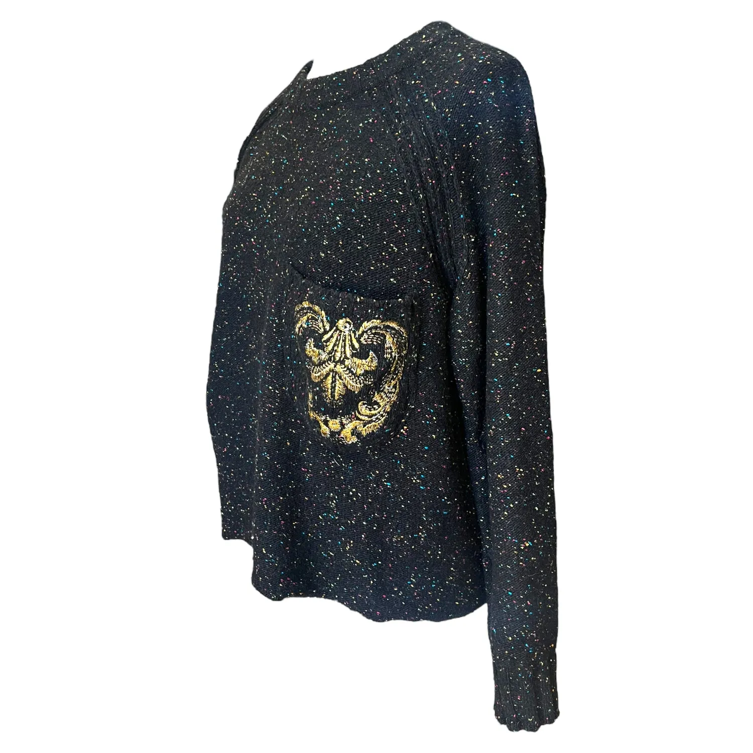 Philosophy Black Embroidered Jumper