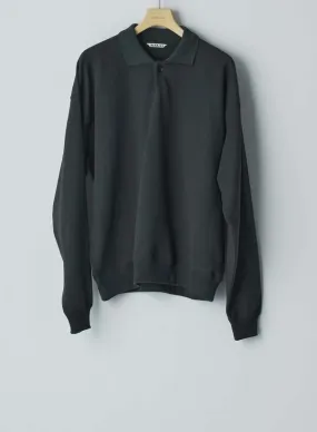 Pima Light Sweat Polo - Ink Black