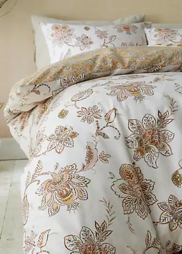 Pineapple Elephant Sahara Floral Duvet Cover Set | Kaleidoscope